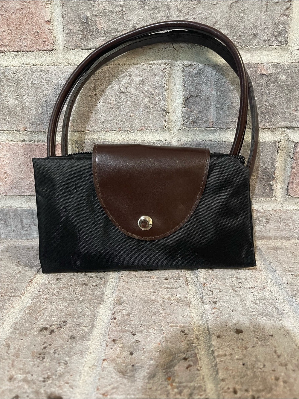 Classic Black and Brown Women's Shoulder Bag